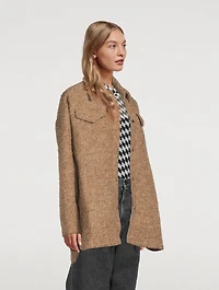 Bouclé Shirt Jacket