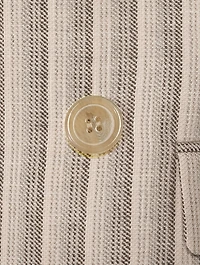Double-Breasted Blazer Stripe Print