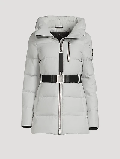 Maligne Hooded Down Parka With Belt