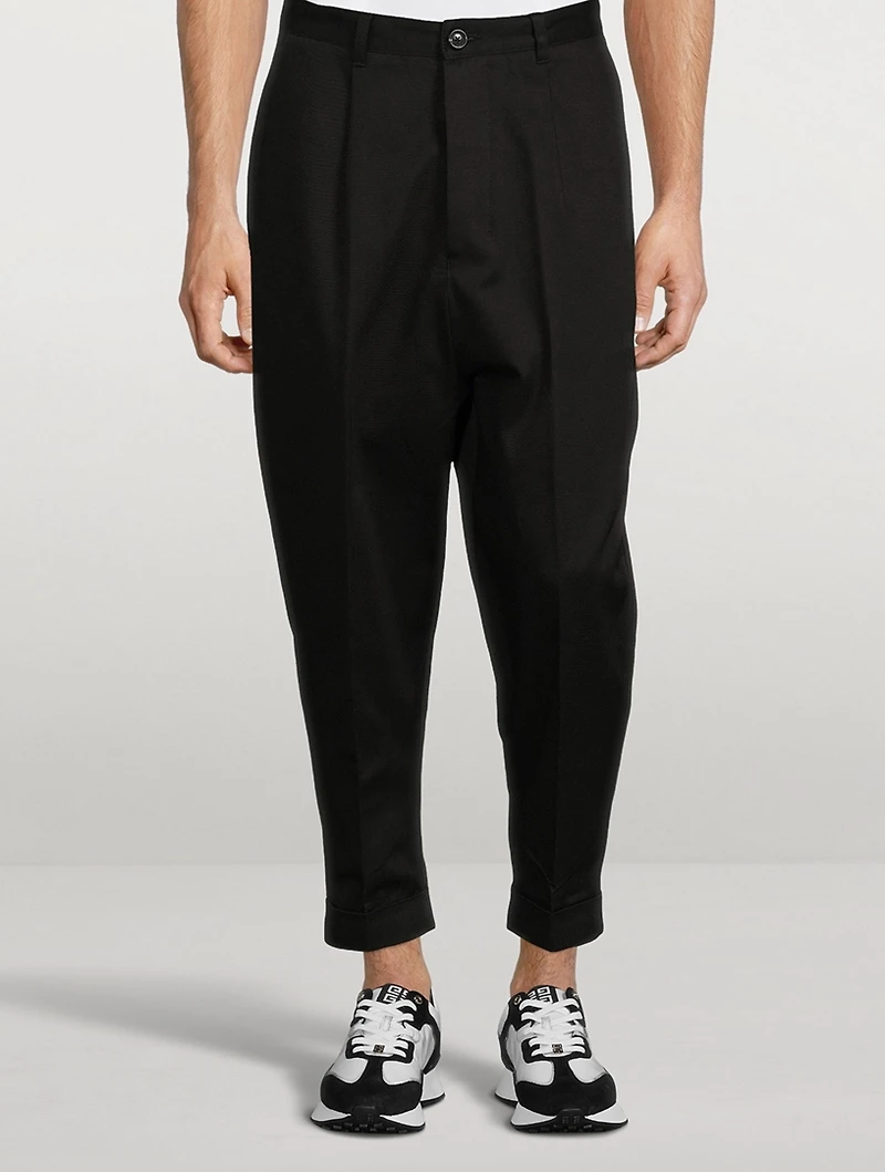 Oversized Carrot-Fit Chino Pants