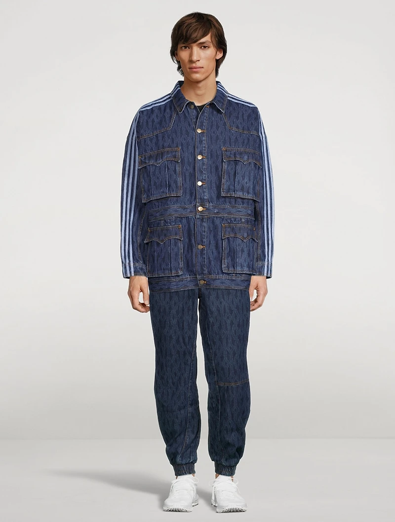 Ivy Park Monogram Denim Track Jacket
