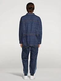 Ivy Park Monogram Denim Track Jacket