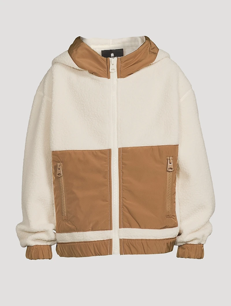 Kids Brady Teddy Fleece Jacket With Hood