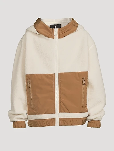 Kids Brady Teddy Fleece Jacket With Hood