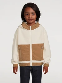 Kids Brady Teddy Fleece Jacket With Hood