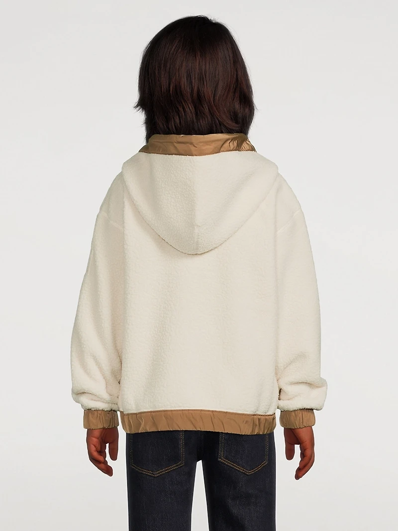 Kids Brady Teddy Fleece Jacket With Hood