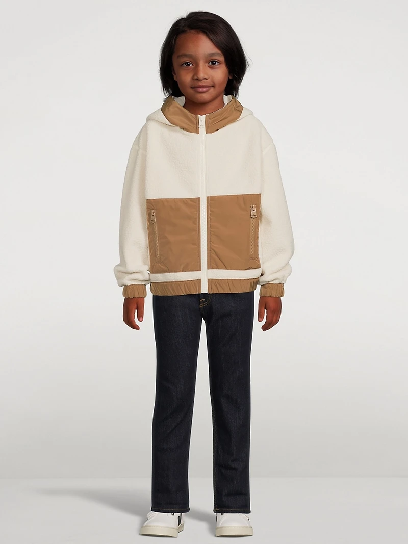 Kids Brady Teddy Fleece Jacket With Hood