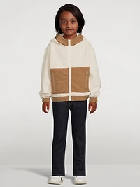 Kids Brady Teddy Fleece Jacket With Hood