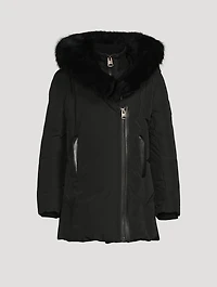 Kids Leelee-TSH Down Coat With Signature Shearling Collar