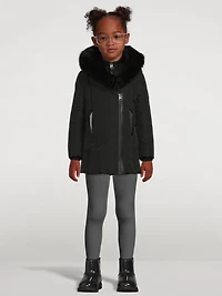 Kids Leelee-TSH Down Coat With Signature Shearling Collar
