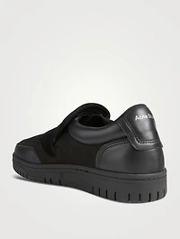 Leather Slip-On Sneakers