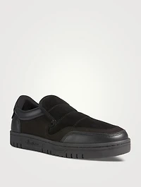 Leather Slip-On Sneakers