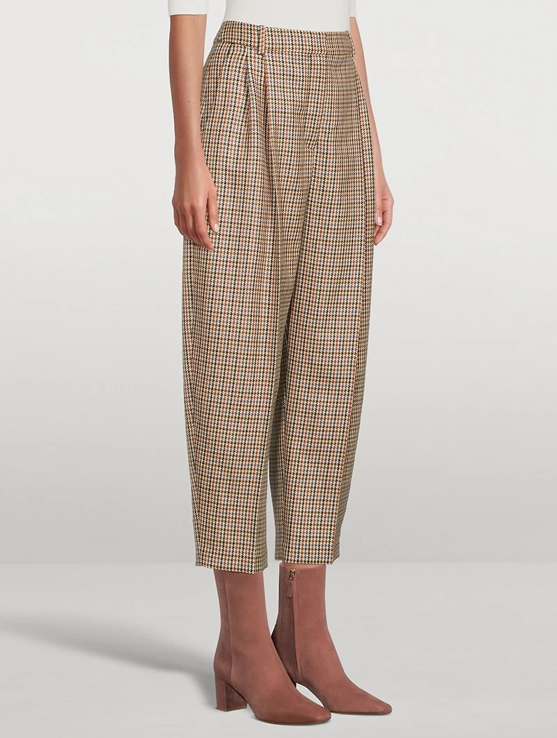 Cavalry Wool Trousers Houndstooth