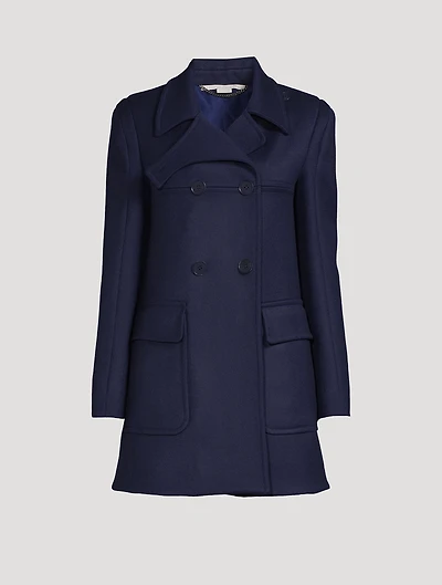 Nyla Double-Breasted Wool Coat