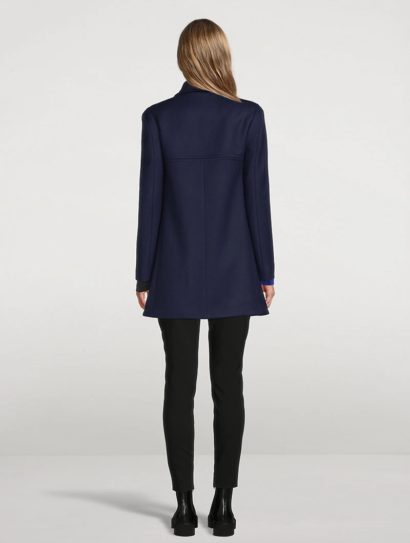 Nyla Double-Breasted Wool Coat