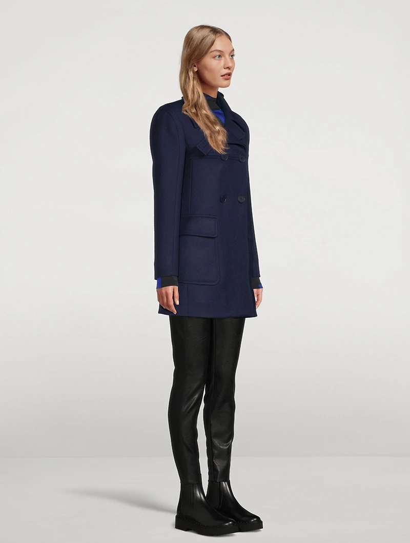 Nyla Double-Breasted Wool Coat