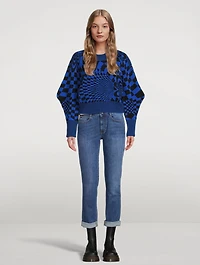 Geometric Virgin Wool Sweater