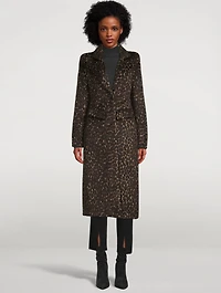 Pagoda Brando Coat Leopard Print