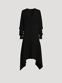 Wool Knit Midi Dress