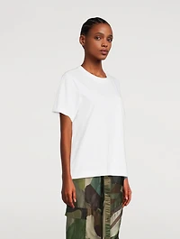 Cotton T-Shirt With Back Detail