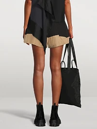 Cotton-Blend Belted Track Shorts