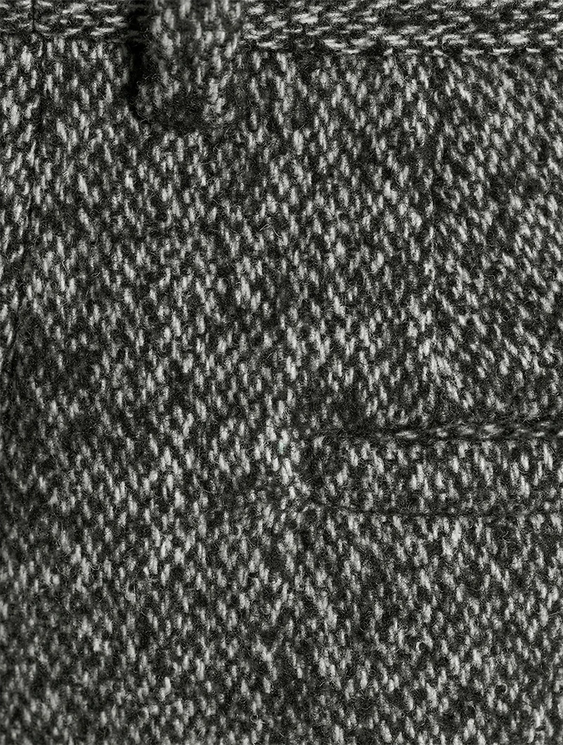 Wool-Blend Straight-Leg Suit Pants With Cuffs