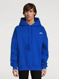 Cotton-Blend Hoodie With Logo Embroidery
