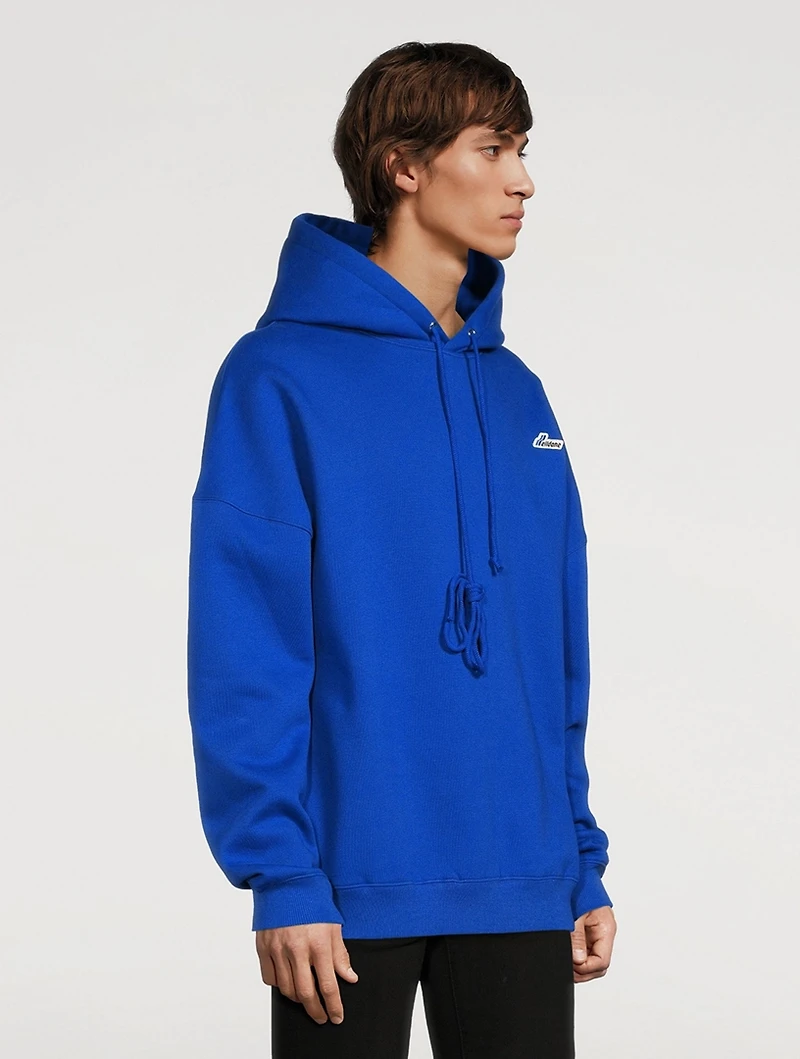 Cotton-Blend Hoodie With Logo Embroidery