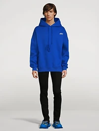 Cotton-Blend Hoodie With Logo Embroidery