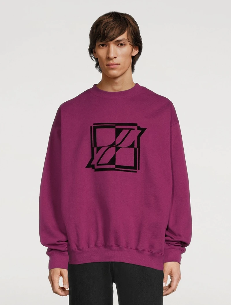 Cotton-Blend Sweatshirt With New Logo