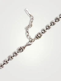 Crystal Heart Clover Necklace