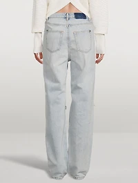 Playback Ripped Straight-Leg Jeans