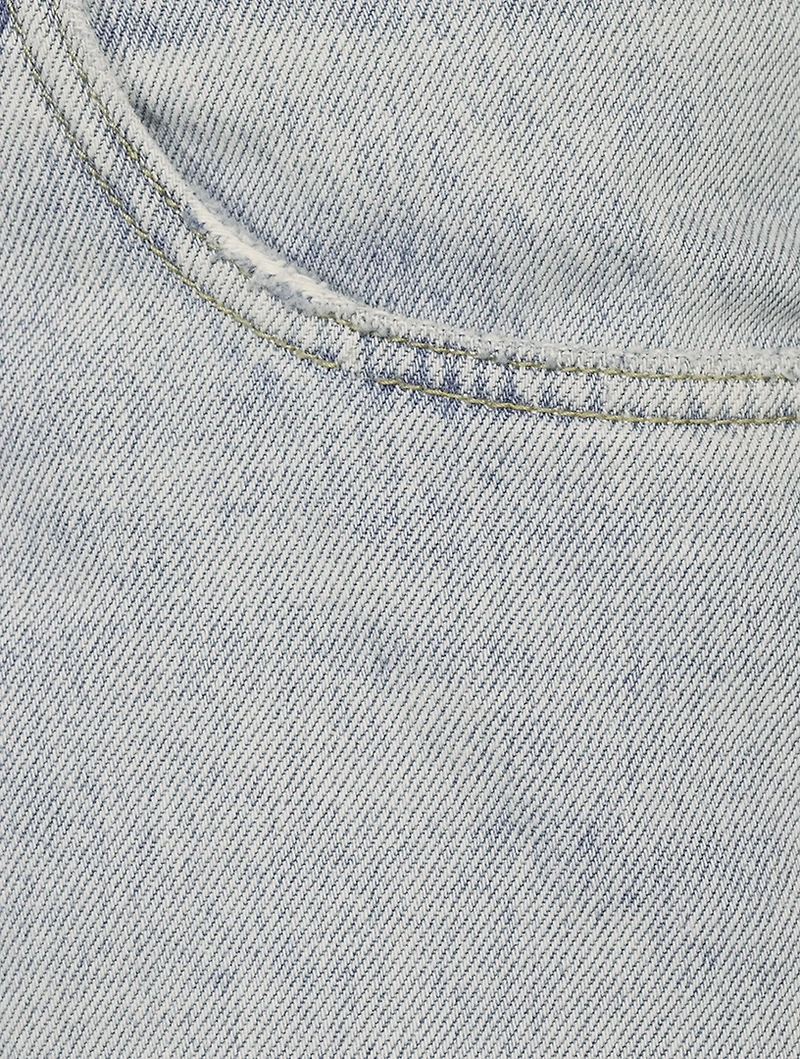 Playback Ripped Straight-Leg Jeans