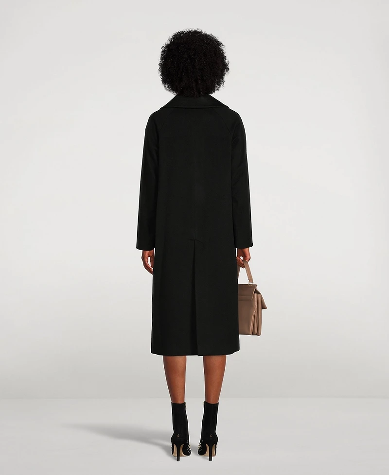 Cashmere Double-Breasted Long Coat