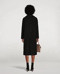 Cashmere Double-Breasted Long Coat