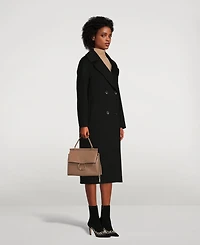 Cashmere Double-Breasted Long Coat