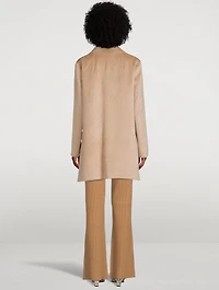 Baby Suri Alpaca And Wool Coat With Detachable Down Lining