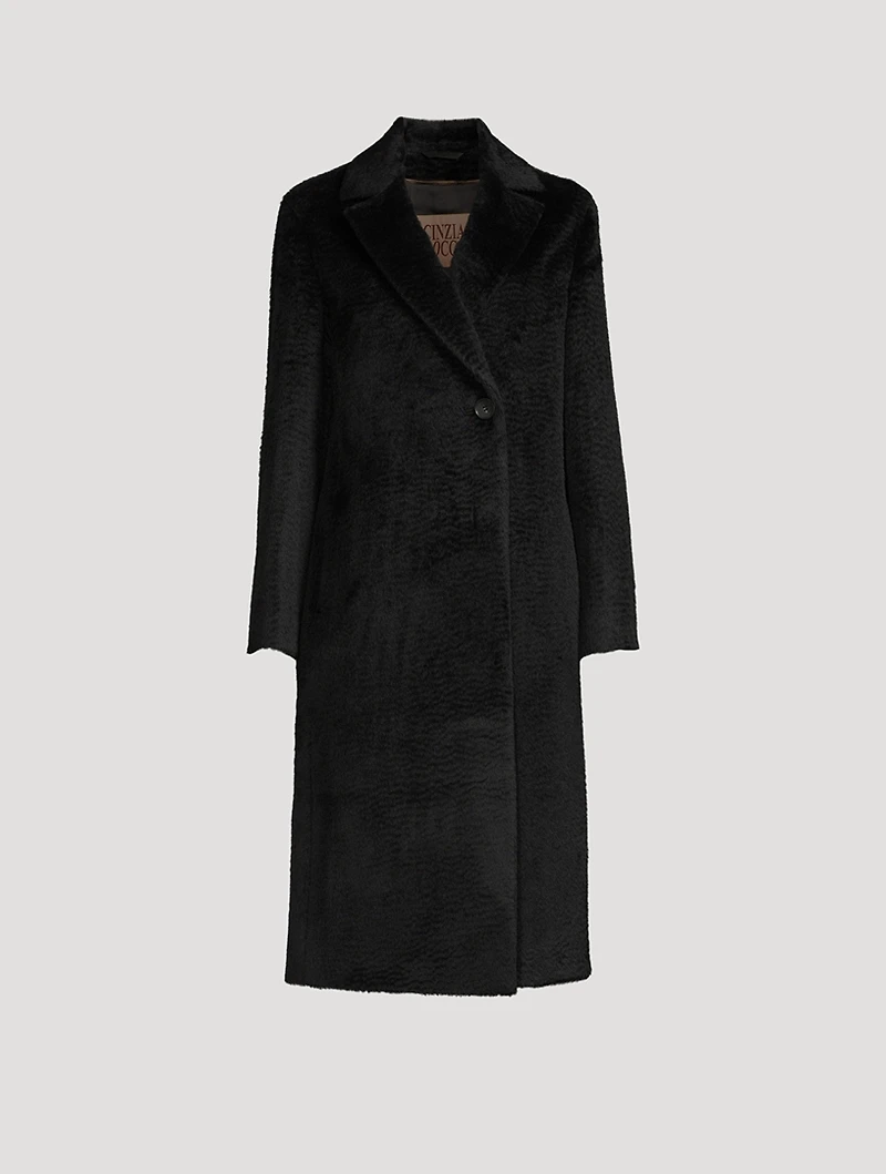 Baby Suri Alpaca And Wool Long Coat