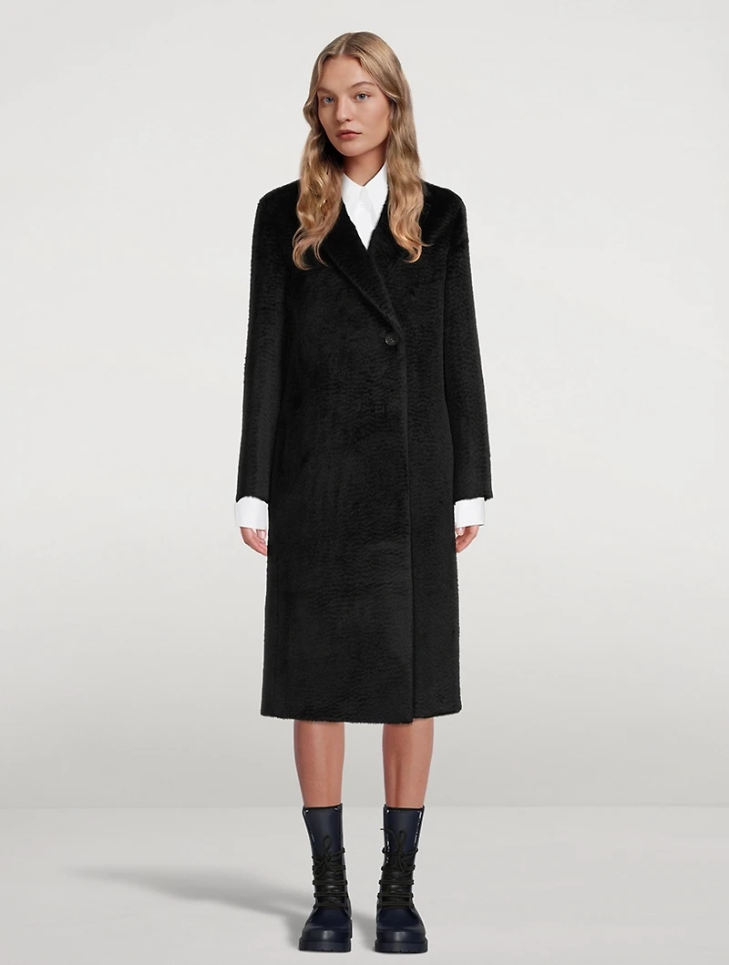 Baby Suri Alpaca And Wool Long Coat