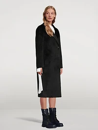 Baby Suri Alpaca And Wool Long Coat