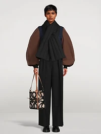 Puff-Sleeve Padded Bomber Jacket