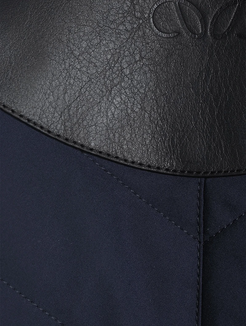 Puff-Sleeve Padded Bomber Jacket