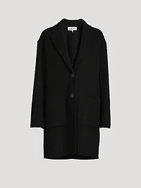 Wool And Cashmere Slit Jacket
