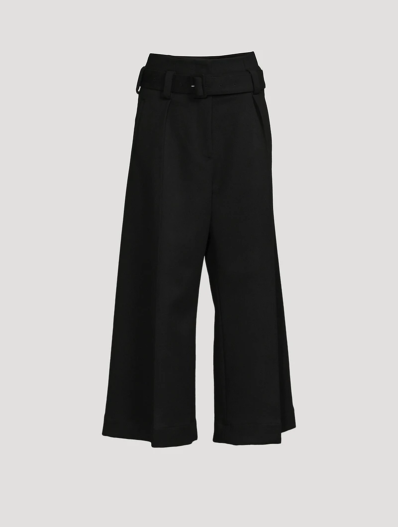 Wool Trousers With Belt