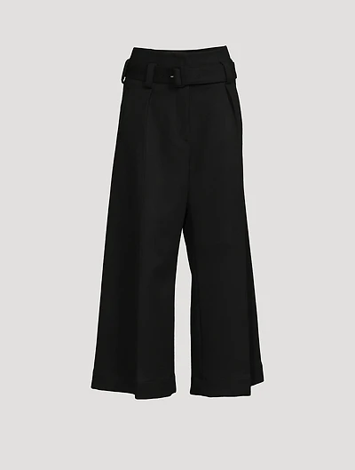 Wool Trousers With Belt