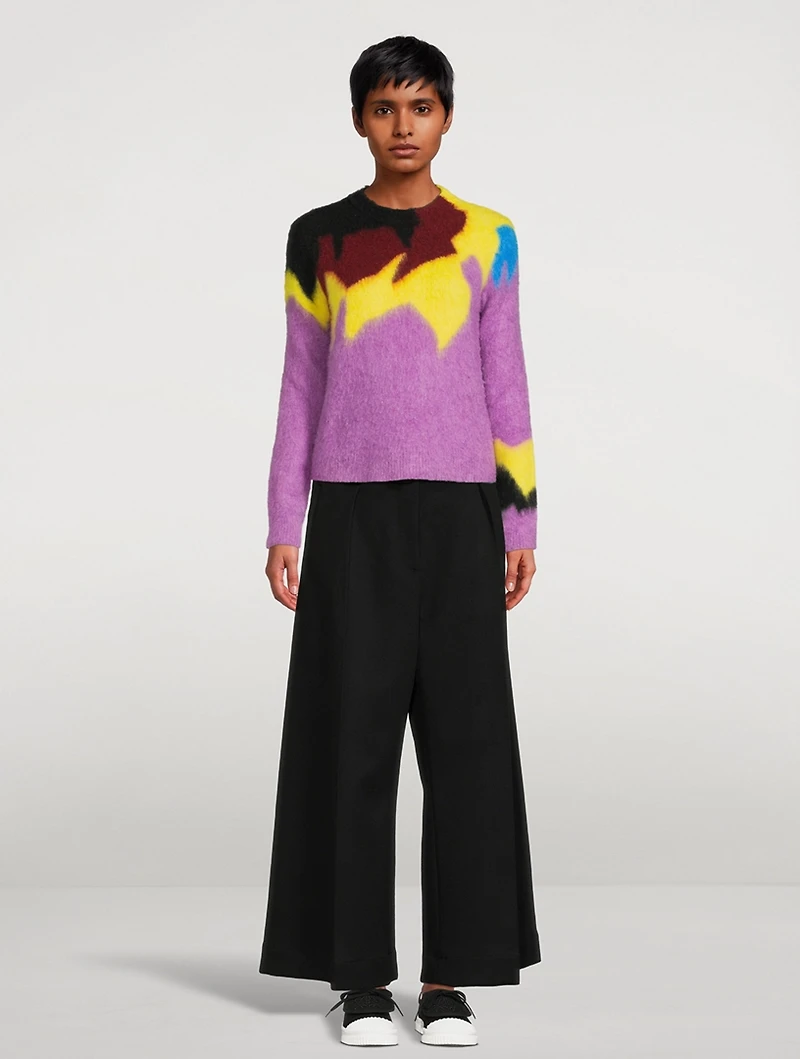 Wool Trousers With Belt