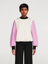 Circular Sleeve Colourblock Sweatshirt