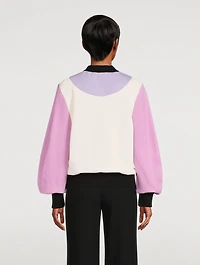 Circular Sleeve Colourblock Sweatshirt