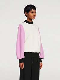 Circular Sleeve Colourblock Sweatshirt