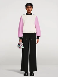 Circular Sleeve Colourblock Sweatshirt